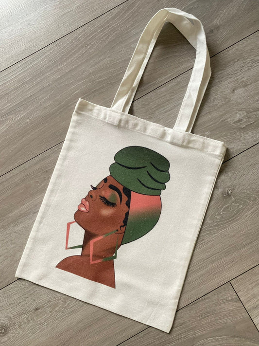 Green wrap Tote Bag